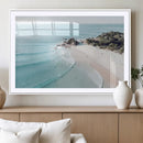 Aerial Beach Wall Art Canvas Print, Coastal Ocean Waves and by MyGreatCanvas | Canvas Wall Art Prints | Photo Prints & Wall Decor