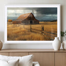 Golden Sunset Barn Wall Art Canvas Print, Rustic Autumn Farm by MyGreatCanvas | Canvas Wall Art Prints | Photo Prints & Wall Decor