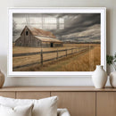 Rustic Farm Barn Wall Art Canvas Print, Stormy Sky Country by MyGreatCanvas | Canvas Wall Art Prints | Photo Prints & Wall Decor