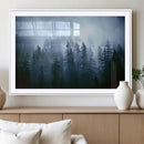 Foggy Evergreen Pines Wall Art Canvas Print, Mist Forest and by MyGreatCanvas | Canvas Wall Art Prints | Photo Prints & Wall Decor