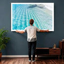 Crystal Clear Ocean Water Sunlit Reflections Palm Shadow Sandy Beach Tropical Wall Art for Home, Office Decor by MyGreatCanvas | Canvas Wall Art Prints | Photo Prints & Wall Decor