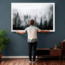 Foggy Forest Wall Art Canvas Print – Mountain Woodland by MyGreatCanvas | Canvas Wall Art Prints | Photo Prints & Wall Decor