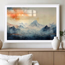 Warm Clouds Abstract Mountain Wall Art, Modern Landscape by MyGreatCanvas | Canvas Wall Art Prints | Photo Prints & Wall Decor