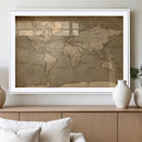 World Map Canvas Print – Framed Travel Map Wall Art for by MyGreatCanvas | Canvas Wall Art Prints | Photo Prints & Wall Decor