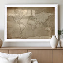 Colorful Watercolor World Map Canvas Wall Art – Framed by MyGreatCanvas | Canvas Wall Art Prints | Photo Prints & Wall Decor