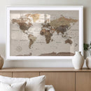 World Map Canvas Print – Framed Detailed Map of the World by MyGreatCanvas | Canvas Wall Art Prints | Photo Prints & Wall Decor