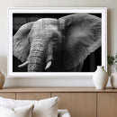 Big Elephant Close Up Wall Art Canvas Print