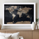 Grunge Wall Art World Map Canvas Print by MyGreatCanvas | Canvas Wall Art Prints | Photo Prints & Wall Decor