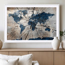 Rustic World Map Canvas Print – Framed Wall Art for Couples, by MyGreatCanvas | Canvas Wall Art Prints | Photo Prints & Wall Decor