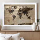 World Map Wall Art Canvas Print by MyGreatCanvas | Canvas Wall Art Prints | Photo Prints & Wall Decor