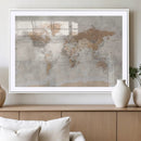 Detailed World Map Wall Art Canvas Print for Home and Office Decor by MyGreatCanvas | Canvas Wall Art Prints | Photo Prints & Wall Decor