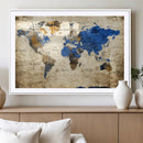 World Map Canvas Print – Colorful Abstract Travel Map, by MyGreatCanvas | Canvas Wall Art Prints | Photo Prints & Wall Decor