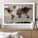 World Map Canvas Triptych – Colorful Global Wall Art for by MyGreatCanvas | Canvas Wall Art Prints | Photo Prints & Wall Decor