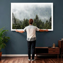 Misty Mountain Forest Wall Art Canvas Print by MyGreatCanvas | Canvas Wall Art Prints | Photo Prints & Wall Decor