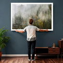 Misty Mountain Canvas Print, Foggy Pine Trees Nature Wall by MyGreatCanvas | Canvas Wall Art Prints | Photo Prints & Wall Decor