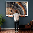 Abstract Tree Ring Wall Art Print – Natural Rustic Wood by MyGreatCanvas | Canvas Wall Art Prints | Photo Prints & Wall Decor