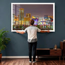 Baltimore Skyline Wall Art Canvas Print, Baltimore Downtown by MyGreatCanvas | Canvas Wall Art Prints | Photo Prints & Wall Decor