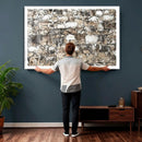 Texas Longhorn Cow Farmhouse Animals Wall Art Canvas Print - by MyGreatCanvas | Canvas Wall Art Prints | Photo Prints & Wall Decor