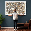 Abstract Longhorn Wall Art Canvas Print - Cow Animal Drawing by MyGreatCanvas | Canvas Wall Art Prints | Photo Prints & Wall Decor