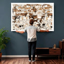 Large Longhorn Wall Art Canvas Print - Abstract Cow Animal by MyGreatCanvas | Canvas Wall Art Prints | Photo Prints & Wall Decor