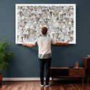 Abstract Texas Cow Wall Art Canvas Print - Farm Longhorn by MyGreatCanvas | Canvas Wall Art Prints | Photo Prints & Wall Decor
