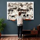 Abstract Texas Longhorn Print - Longhorn Herd Print for by MyGreatCanvas | Canvas Wall Art Prints | Photo Prints & Wall Decor