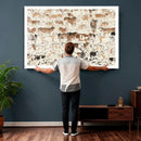 Farmhouse Longhorn Wall Art Canvas Print - Abstract Farm by MyGreatCanvas | Canvas Wall Art Prints | Photo Prints & Wall Decor