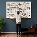 Abstract Texas Cow Canvas Print for Cabin and Western Home by MyGreatCanvas | Canvas Wall Art Prints | Photo Prints & Wall Decor