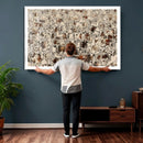 Abstract Longhorn Wall Art Canvas Print - Farm Animal by MyGreatCanvas | Canvas Wall Art Prints | Photo Prints & Wall Decor