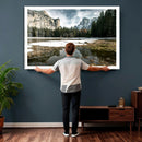 Yosemite Valley Mountain Wall Art Canvas Print, Granite by MyGreatCanvas | Canvas Wall Art Prints | Photo Prints & Wall Decor