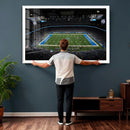 Detroit Lions Stadium Wall Art Canvas Print, Football Field by MyGreatCanvas | Canvas Wall Art Prints | Photo Prints & Wall Decor