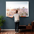 Lavender Field Wall Art Canvas Print, Butterfly Floral by MyGreatCanvas | Canvas Wall Art Prints | Photo Prints & Wall Decor