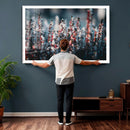 Winter Heather Wall Art Canvas Print, Frosted Floral Nature by MyGreatCanvas | Canvas Wall Art Prints | Photo Prints & Wall Decor