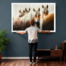 Wild Horse Herd Wall Art Canvas Print, Natural Horse by MyGreatCanvas | Canvas Wall Art Prints | Photo Prints & Wall Decor