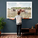 Texas Longhorn Cattle Wall Art Canvas Print: Western Ranch by MyGreatCanvas | Canvas Wall Art Prints | Photo Prints & Wall Decor