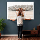 Texas Longhorn Bull Wall Art Canvas Print, Rustic Western by MyGreatCanvas | Canvas Wall Art Prints | Photo Prints & Wall Decor