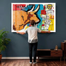 Basquiat Style Bull Graffiti Wall Art Canvas Print, Street by MyGreatCanvas | Canvas Wall Art Prints | Photo Prints & Wall Decor
