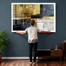 Gold Navy Abstract Wall Art Canvas Print, Modern Luxury by MyGreatCanvas | Canvas Wall Art Prints | Photo Prints & Wall Decor