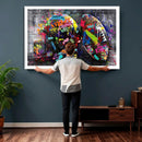 Graffiti American Football Helmet Street Art Wall Art Canvas by MyGreatCanvas | Canvas Wall Art Prints | Photo Prints & Wall Decor