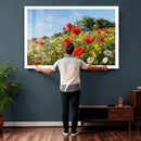 Wildflower Meadow Wall Art Canvas Print – Colorful Poppy and by MyGreatCanvas | Canvas Wall Art Prints | Photo Prints & Wall Decor