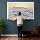 Seagulls Over Ocean Wall Art Canvas Print – Coastal Beach by MyGreatCanvas | Canvas Wall Art Prints | Photo Prints & Wall Decor