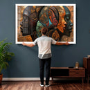 Abstract Afro American Women Wall Art Canvas Print by MyGreatCanvas | Canvas Wall Art Prints | Photo Prints & Wall Decor