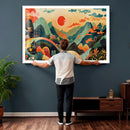 Yayoi Kusama Boho Mountain Landscape Large Wall Art, by MyGreatCanvas | Canvas Wall Art Prints | Photo Prints & Wall Decor