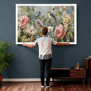 Vintage Birds and Flowers Wall Art Canvas Print, Botanical by MyGreatCanvas | Canvas Wall Art Prints | Photo Prints & Wall Decor