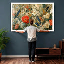 Vintage Birds and Flowers Wall Art Canvas Print, Botanical by MyGreatCanvas | Canvas Wall Art Prints | Photo Prints & Wall Decor