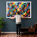 Geometric Abstract Wall Art Canvas Print, Bold Color by MyGreatCanvas | Canvas Wall Art Prints | Photo Prints & Wall Decor