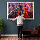 Jazz Band Canvas Wall Art — Jazz Club Singer Saxophone Print by MyGreatCanvas | Canvas Wall Art Prints | Photo Prints & Wall Decor