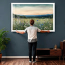 Wildflower Meadow Oil Painting Canvas — Daisy Lavender by MyGreatCanvas | Canvas Wall Art Prints | Photo Prints & Wall Decor