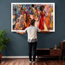 African American Jazz Singer Canvas Art — Red Dress Black by MyGreatCanvas | Canvas Wall Art Prints | Photo Prints & Wall Decor