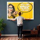 Pop Art Print Bathroom Sign Wall Art Canvas Print — Funny by MyGreatCanvas | Canvas Wall Art Prints | Photo Prints & Wall Decor